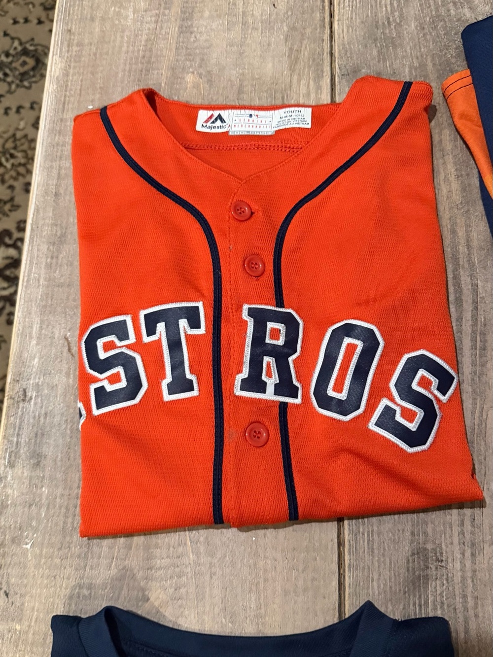 BUNDLE Houston Astros/NFL Kids Navy & Orange Team Jersey - Brand: Nike/Majestic - Picture 12 of 16